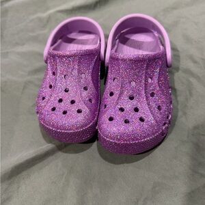 Sparkly Purple Kids Clogs